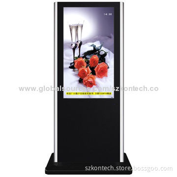 65-inch LCD multimedia advertising display with SD, USB, CF, wall mounts, Wi-Fi/RJ45/3G
